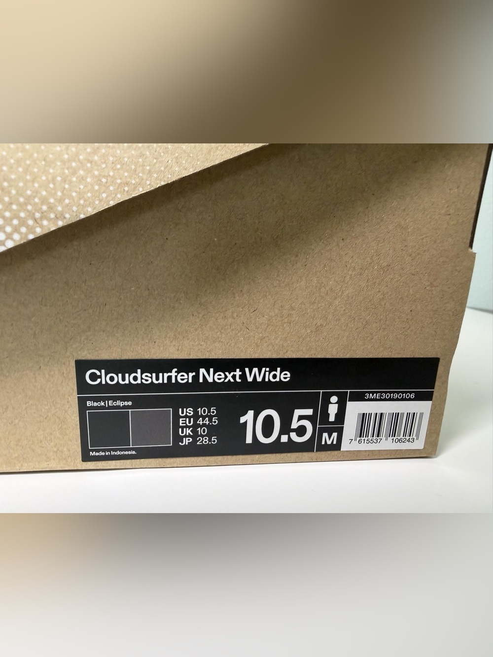 NIB On Cloudsurfer Next Mens 10.5W Wide Black Athletic Running Shoes Trainer NEW - Picture 11 of 16